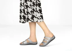 OrthoFeet Sandals<Sahara - Silver Metallic