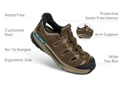 OrthoFeet Sandals|Hands-Free Shoes<Saturn Hands-Free - Brown