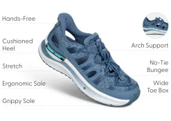 OrthoFeet Sandals|Hands-Free Shoes<Venus Hands-Free - Blue