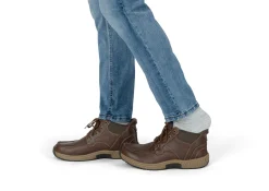 OrthoFeet Boots|Hands-Free Shoes<Verno Hands-Free - Brown