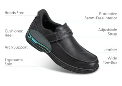OrthoFeet Casual Shoes|Hands-Free Shoes<Xavier Hands-Free - Black